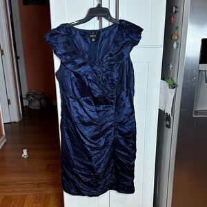 Connected Apparel Midnight Blue Mini Dress